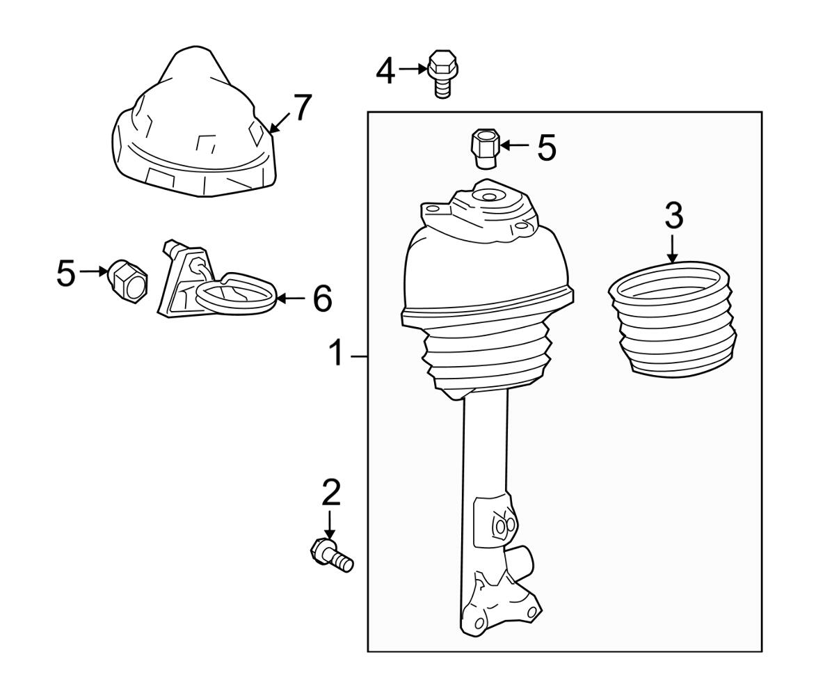 Mercedes Suspension Strut Bellows - Front 2123230592